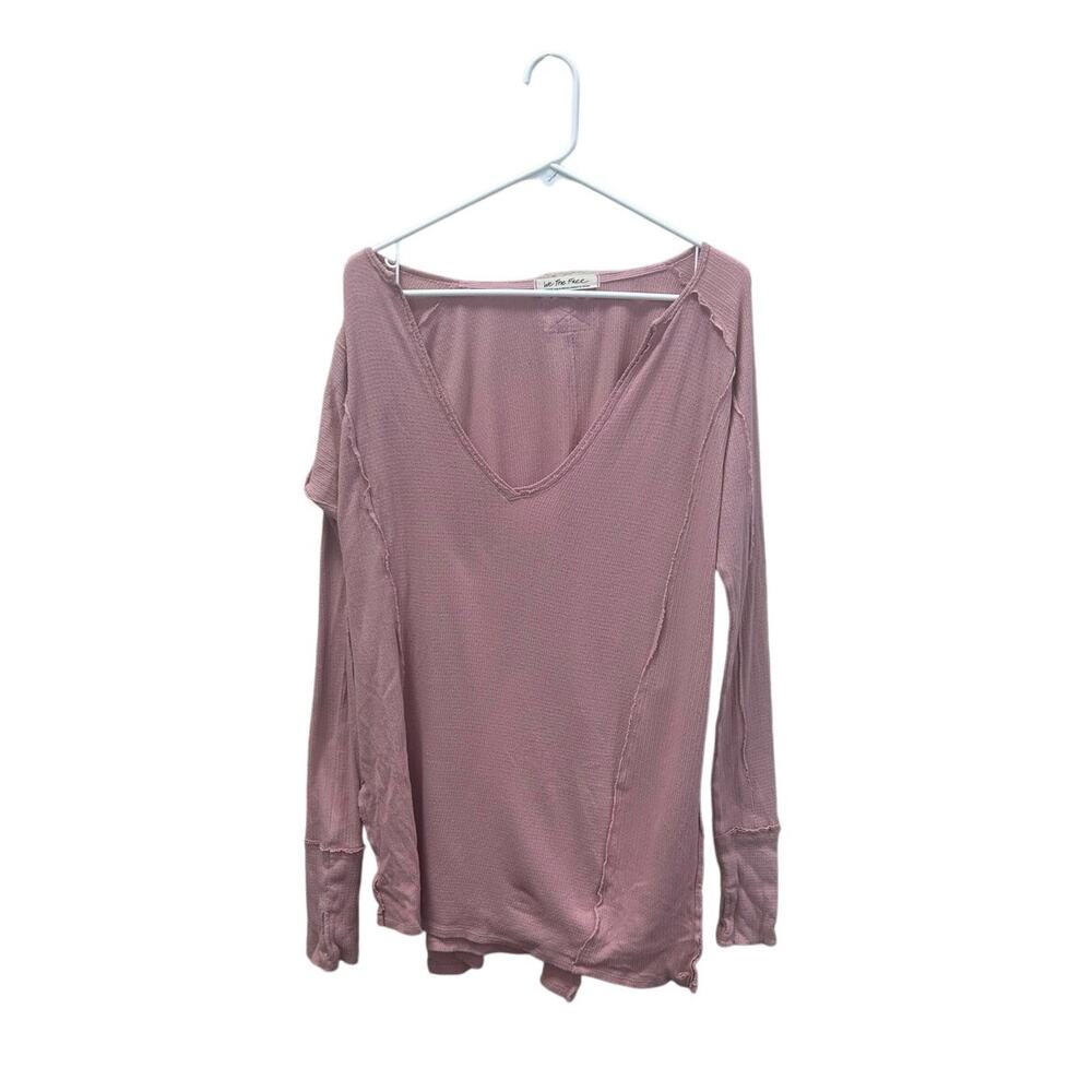 Free People We the Free Pink Thermal Top size M